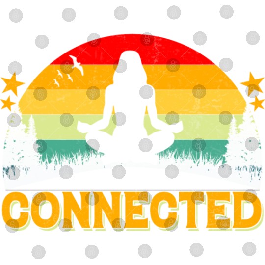 Be spiritually connected yoga Vintage Digital Files
