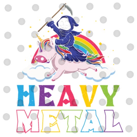 Metal Heavy Music Unicorn Skeleton Grim Rock Heavy Digital Files