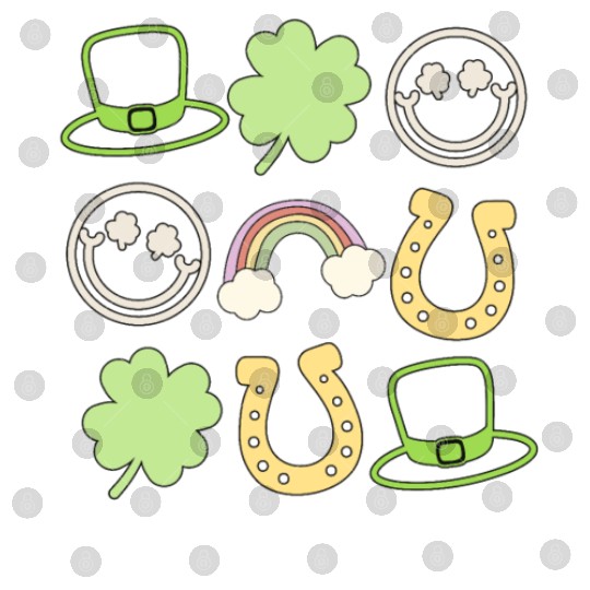 Retro St Patricks Day Women Shamrock Vintage St Digital Files