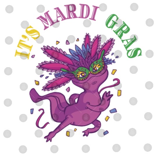 Axolotl Mardi Gras ITS MARDI GRAS AXOLOTL Digital Files