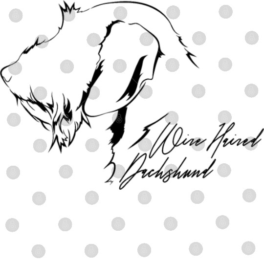 Funny Wire Haired Dachshund Profile dog mom Digital Files