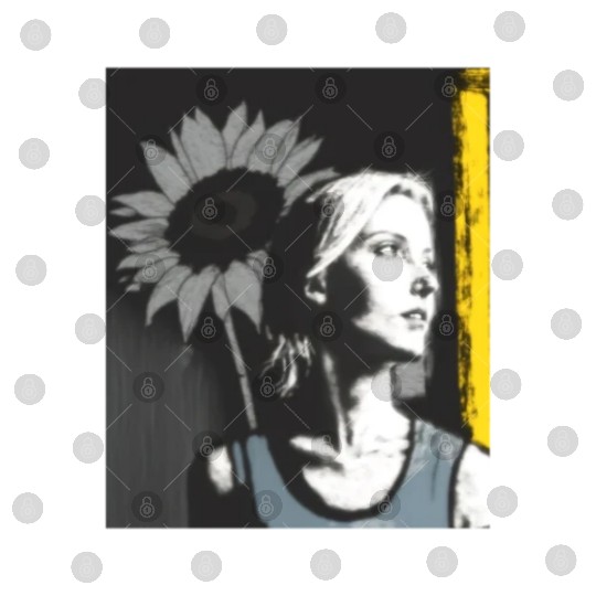 Art Painting Lover Sunflower Girl Art Painting Digital Files