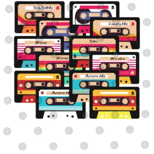 80s 90s Music Cassette Tapes Vintage Digital Files