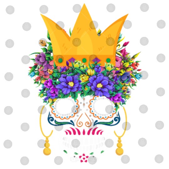 El Dia De Los Muertos Mardi Gras Costume Flower Digital Files