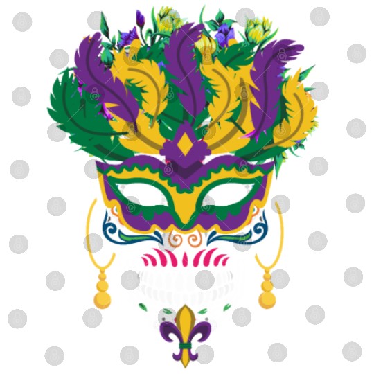 Mardi Gras Costume Dia De Los Muertos Flower Sugar Digital Files