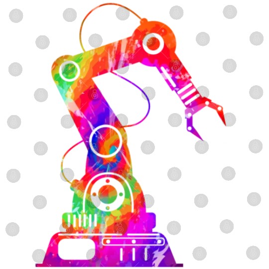 Robot Robotics Engineer Tie Dye Digital Files