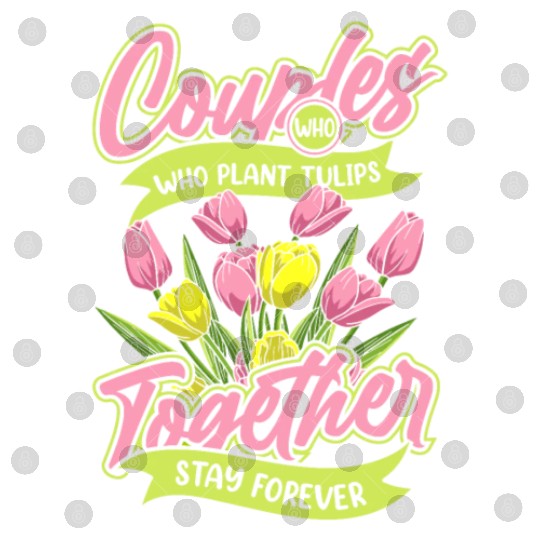 Tulip Gardening Couple Digital Files