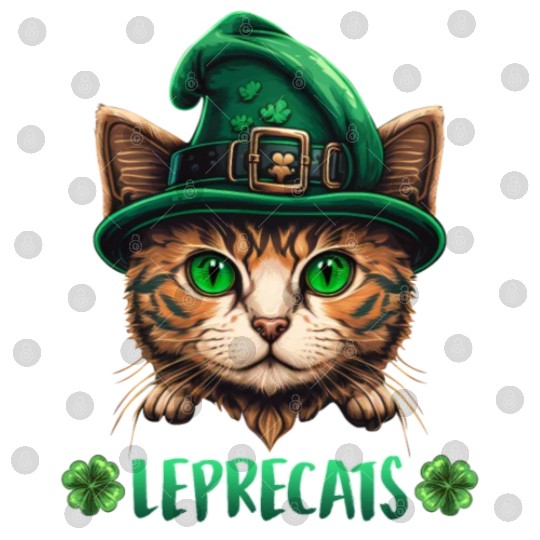 St. Patrick's Day cats leprecats kittens Digital Files