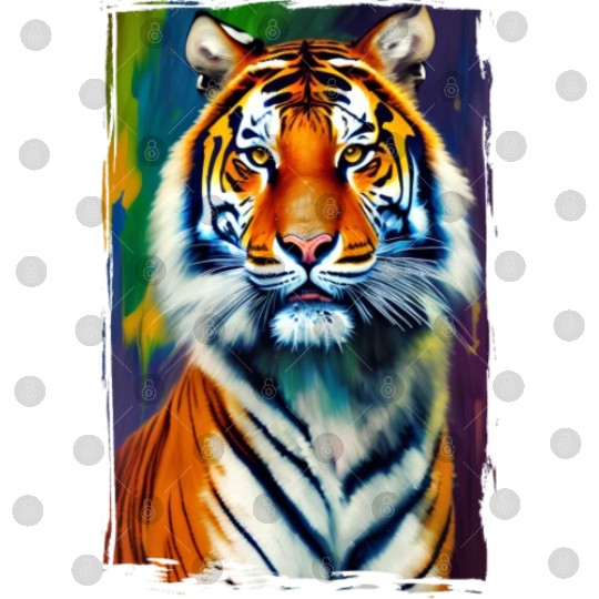 Tiger Portrait Tigress Art Digital Files