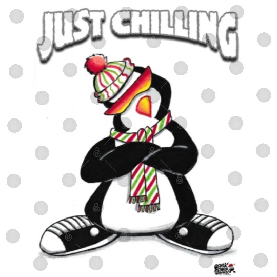 Just Chilling Penguin by Black Sheep Graphix Digital Files