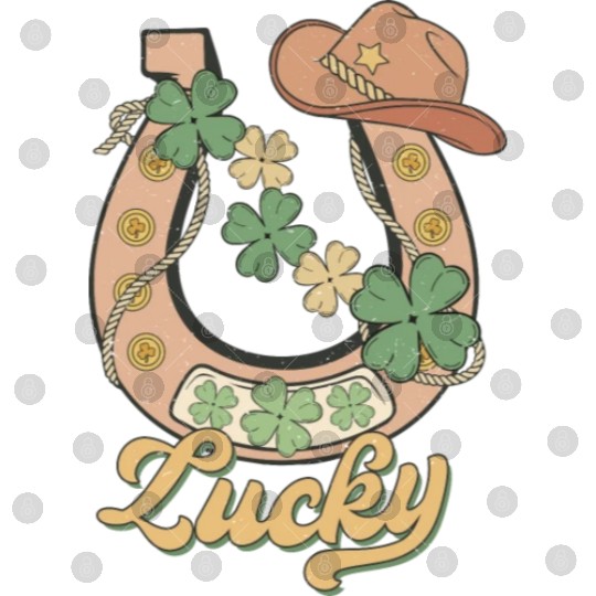 Lucky Shamrock Horseshoe Digital Files