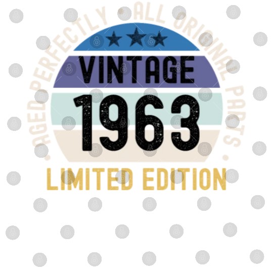 60th Birthday Vintage 1963 Digital Files