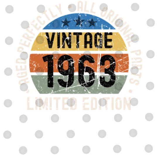 60th Birthday Vintage 1963 Digital Files