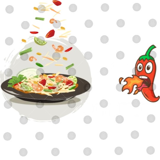 I m hot like somtum Digital Files