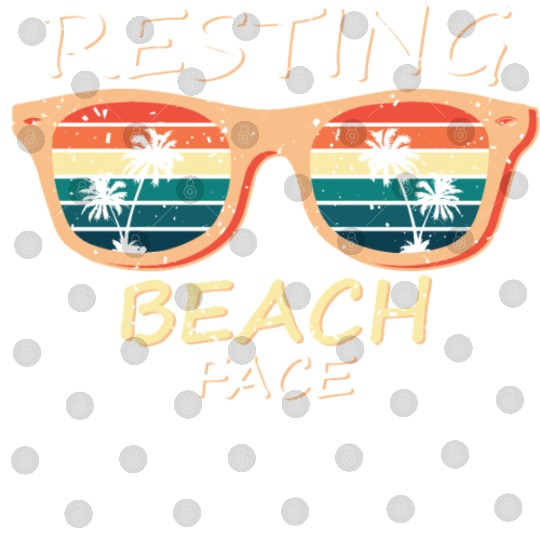 Resting Beach Face, Summer beach Digital Files