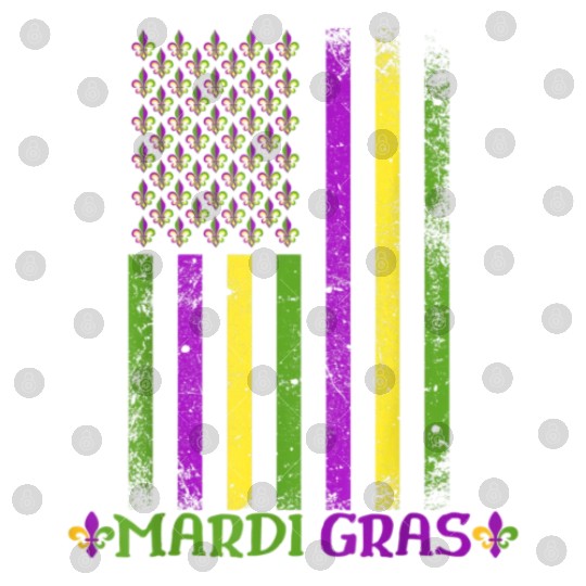 Mardi Gras US American flag Mardi Gras 2023 Digital Files
