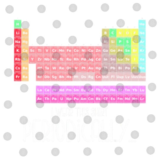 I Wear This Digital Files Periodically Periodic Table