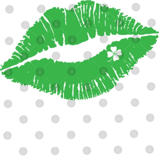 Lips Shamrock Digital Files, St Patricks Day Presents