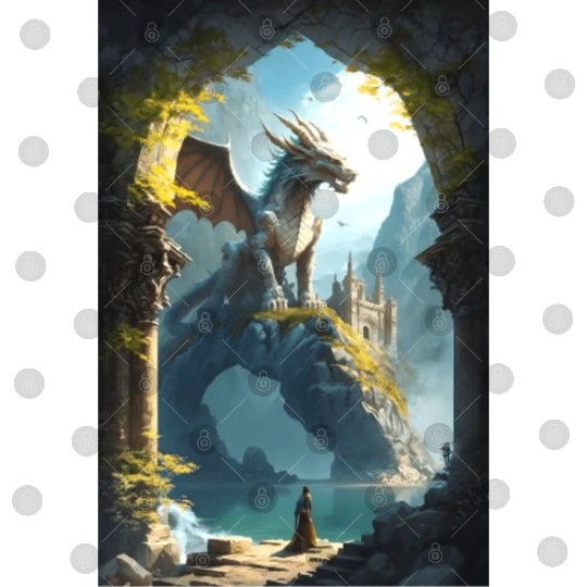Mystical Dragon Landscape Digital Files