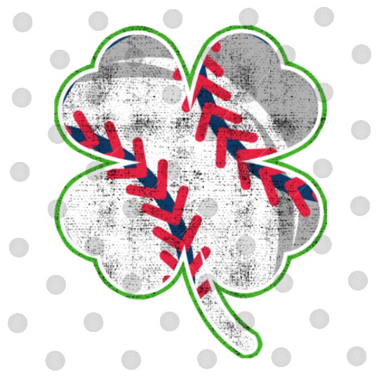 Baseball player shamrock lucky charm Digital Files