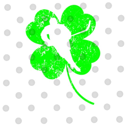 Ice-hockey St. Patrick's day shamrock Digital Files