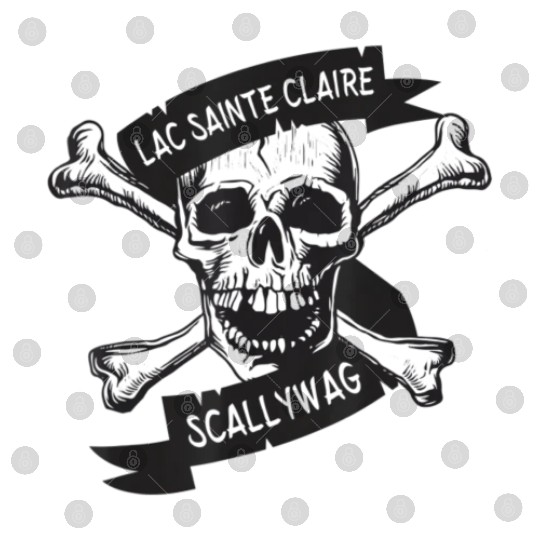 Michigan Lake St Clair Pirate Skull Bones Boating Digital Files