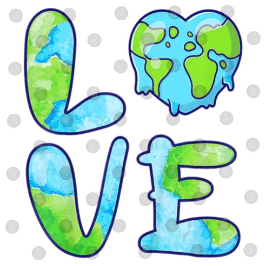 LOVE Earth Day 2023 Cute Earth Lover Kids Digital Files