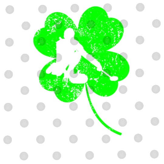 Curling St. Patrick's day shamrock Digital Files