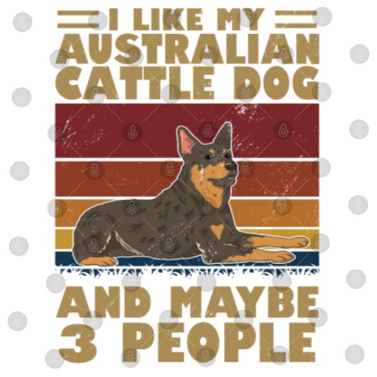 I Like My Australian Cattle Dog And Maybe 3 People Digital Files