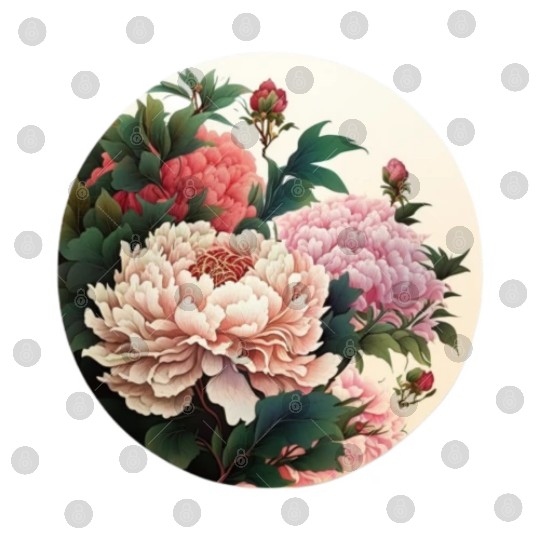 Peony flowers Digital Files