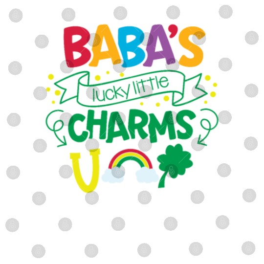 Baba's Lucky Little Charms Clover Shamrock Digital Files