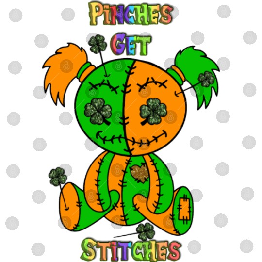 Get Lucky or Get Stitches with our Voodoo Doll Digital Files