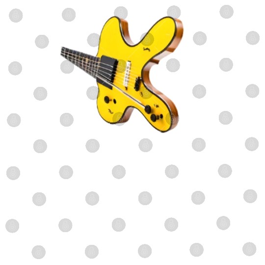 yellow tilted guitar Digital Files