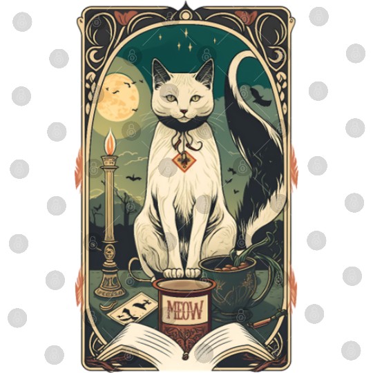 Cat Tarot Card Style Digital Files