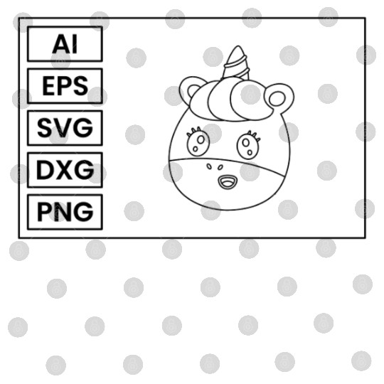 Unicorn Coloring Page Graphic Collection Digital Files