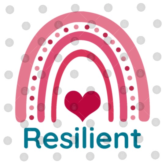 Resilient Viva Magenta Boho Rainbow Digital Files