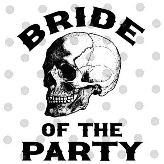 Gothic Wedding Bride of The Party Skull Design Digital Files