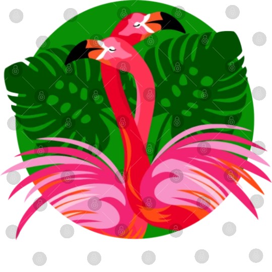 Flamingo Birds Love Hug Digital Files