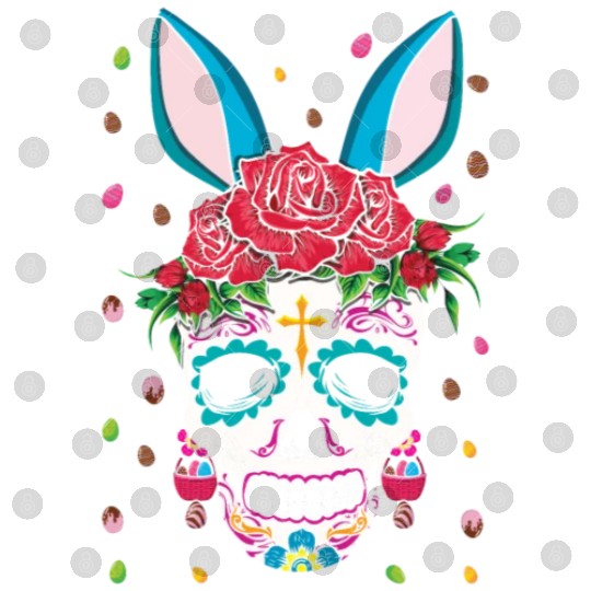 Happy Easter Sunday Dia De Los Muertos Digital Files