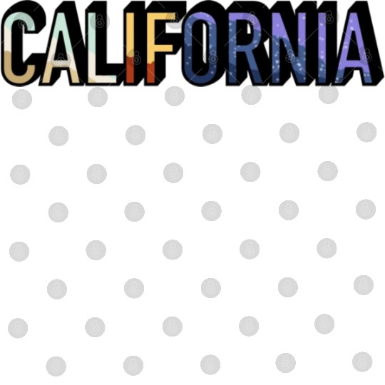 California State Gradient Typography Digital Files