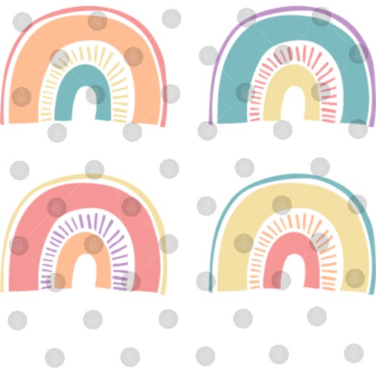 Multi Rainbow Digital Files