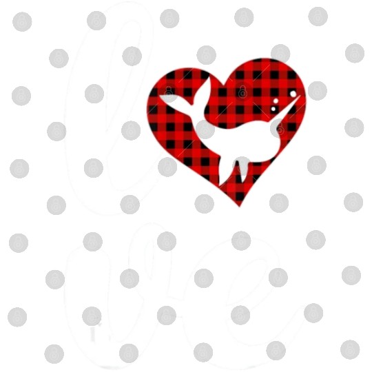 Narwhal Fish Lover Buffalo Plaid Love Narwhal Vale Digital Files