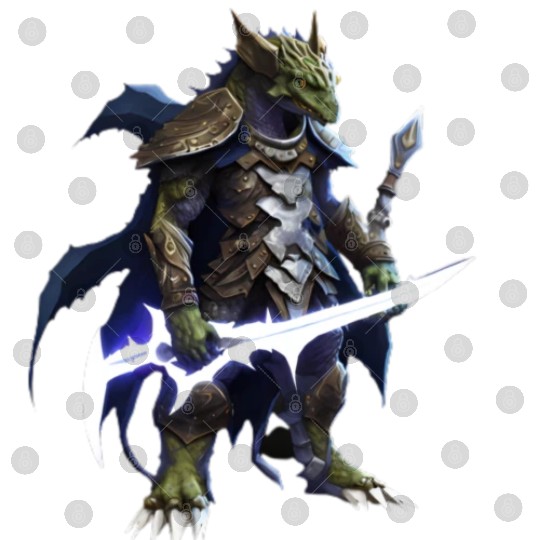 dragon holding a mystical sword Digital Files