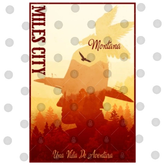 Miles City Montana wild west town Digital Files