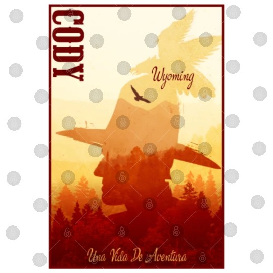 Cody Wyoming wild west town Digital Files