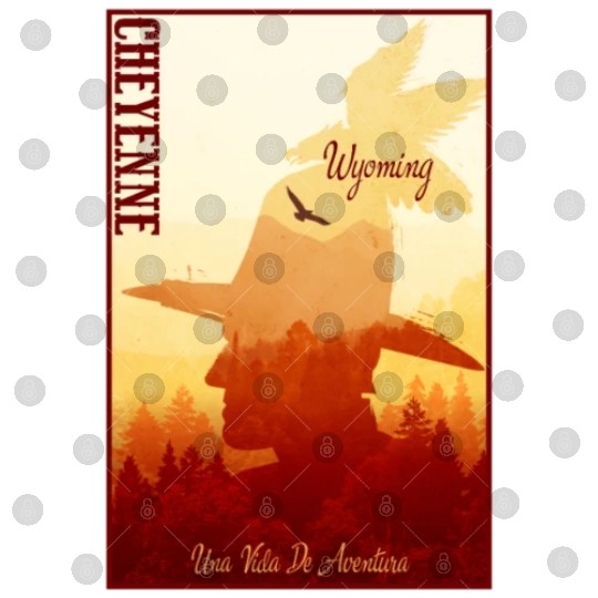 Cheyenne Wyoming wild west town Digital Files