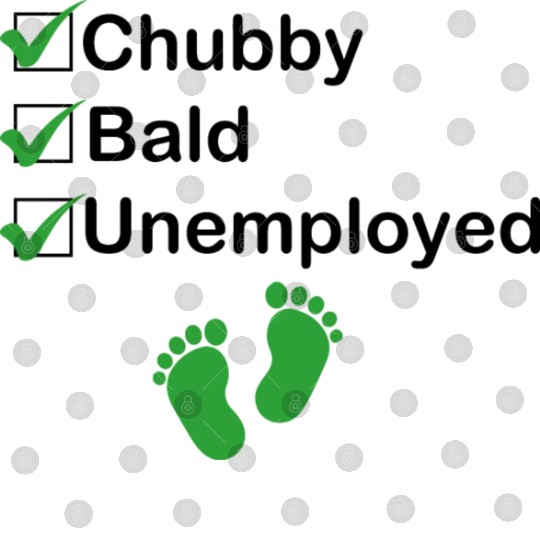 Chubby Bald Unemployed Funny Newborn Baby Digital Files