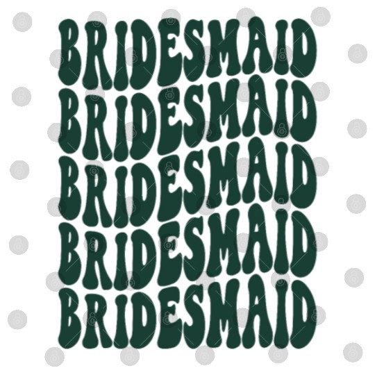 Bachelorette Party Bridesmaid Emerald Green Design Digital Files