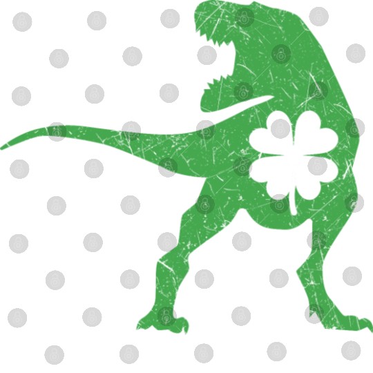Tyrannosaurus T Rex Dinosaur St Patricks Day Irish Digital Files