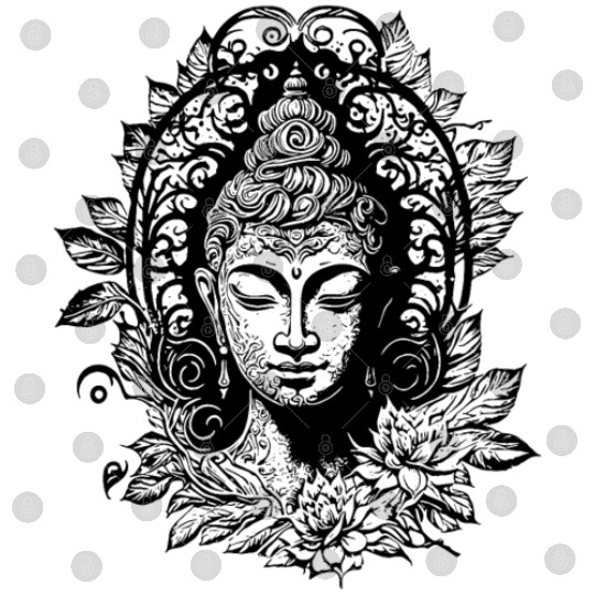 Meditating Buddha Enlightenment Portrait Digital Files
